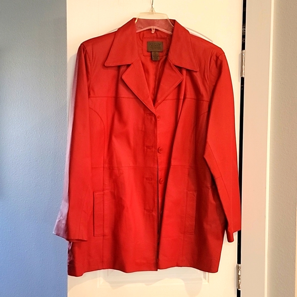 Uniform Woman Leather - John Paul Richard - RED sz 22